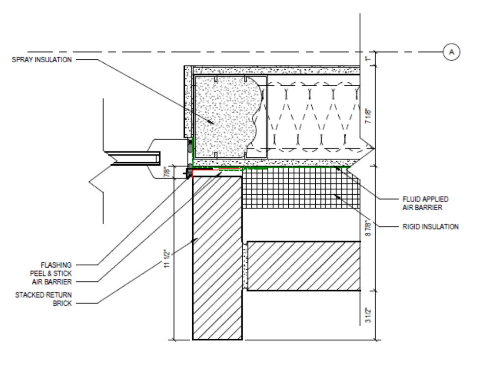 Vapor-permeable air-barrier system plans.