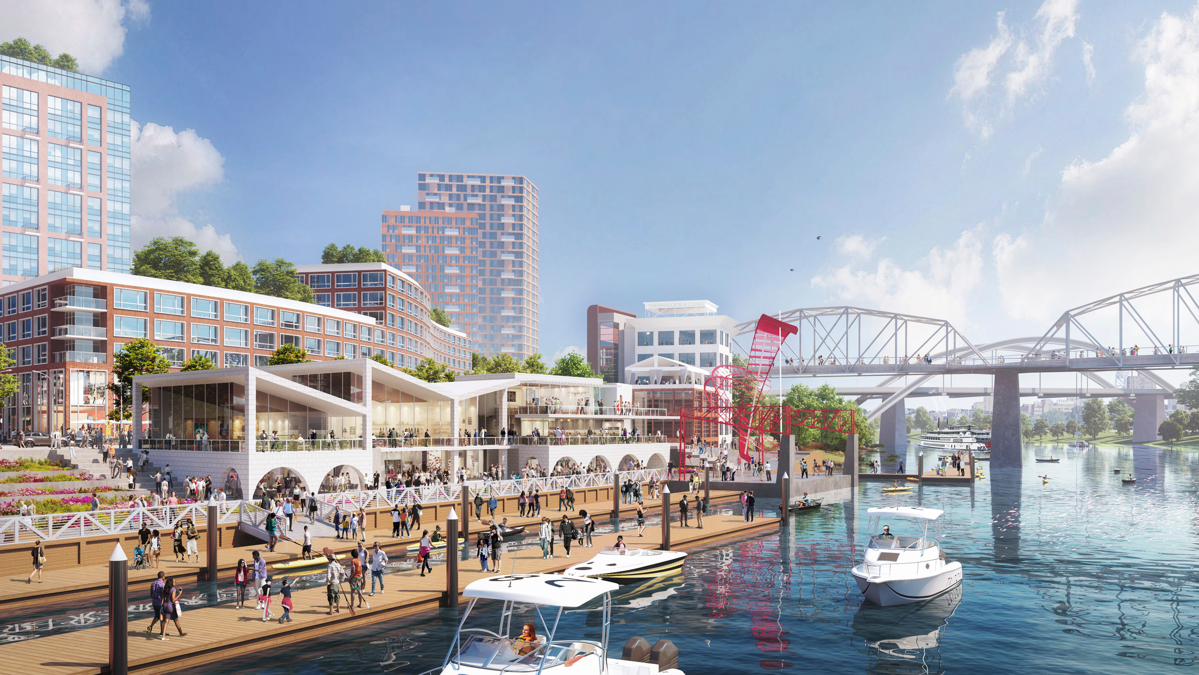 East Bank waterfront rendering 