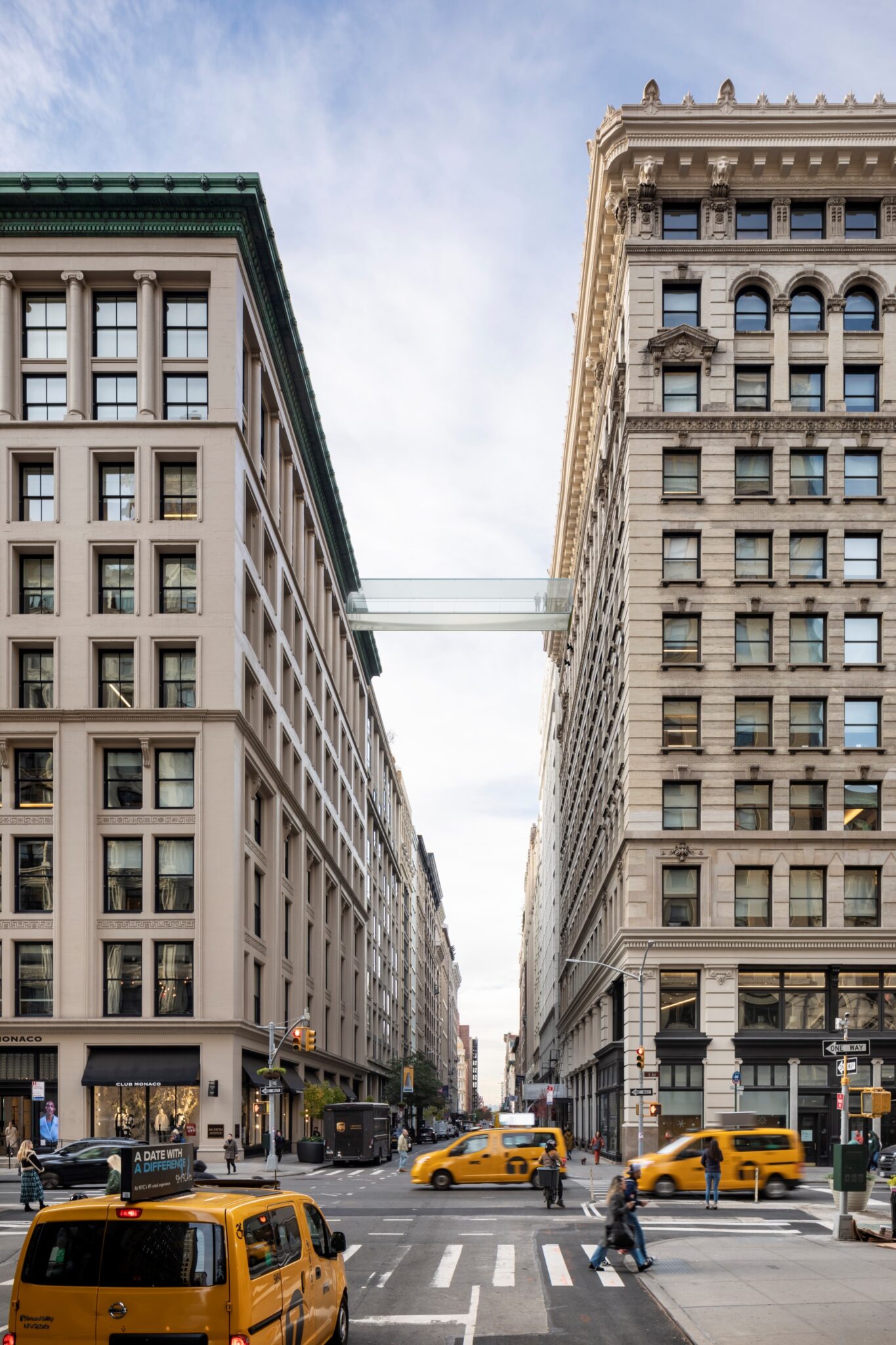 View of the Skybridge from the ground